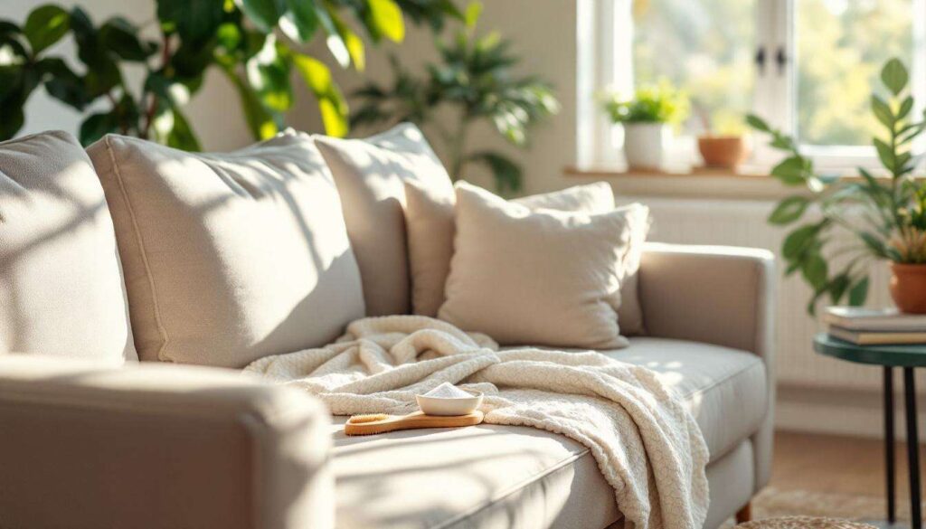 Sofa reinigen ohne Dampfreiniger: Natron und ein Trick machen Polster wieder frisch