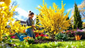 Forsythie als Signalpflanze: Wenn sie blüht, dürfen Sie diese 7 Gartenarbeiten starten