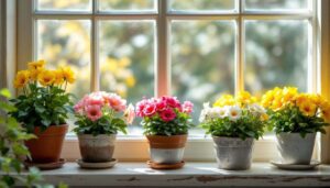 Fensterbänke dekorieren im Frühling: Warum Gärtnereien gerade zu Primeln in Vintage-Töpfen raten