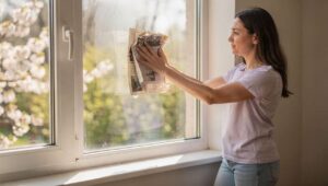 Fenster putzen im Frühjahr, warum Zeitungspapier laut Stiftung Warentest tatsächlich streifenfrei macht