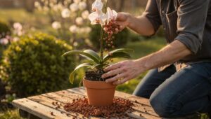 Orchideen im Frühjahr umtopfen, warum ein Tongranulat laut Universität Hohenheim besser wirkt als Erde