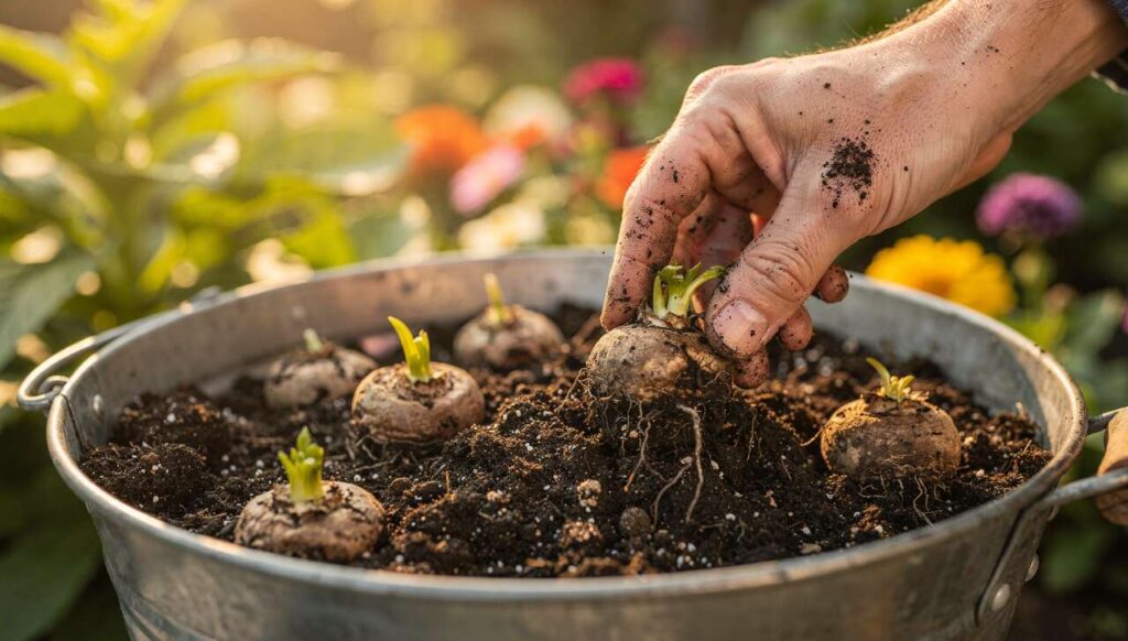 Dahlienknollen jetzt vortreiben, der Eimer-Trick erfahrener Gärtner für eine Blüte ab Juni