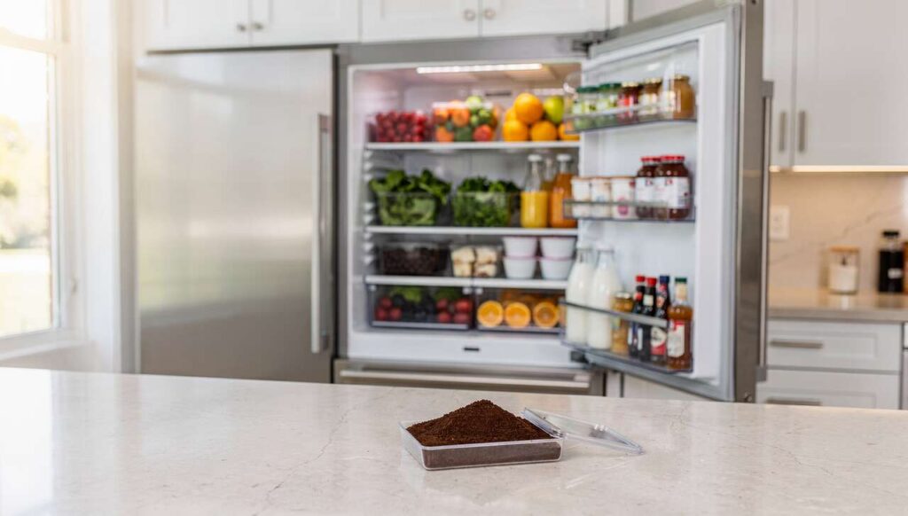 Kühlschrank stinkt nach dem Winter? Kaffeepulver beseitigt Gerüche laut Verbraucherzentrale über Nacht