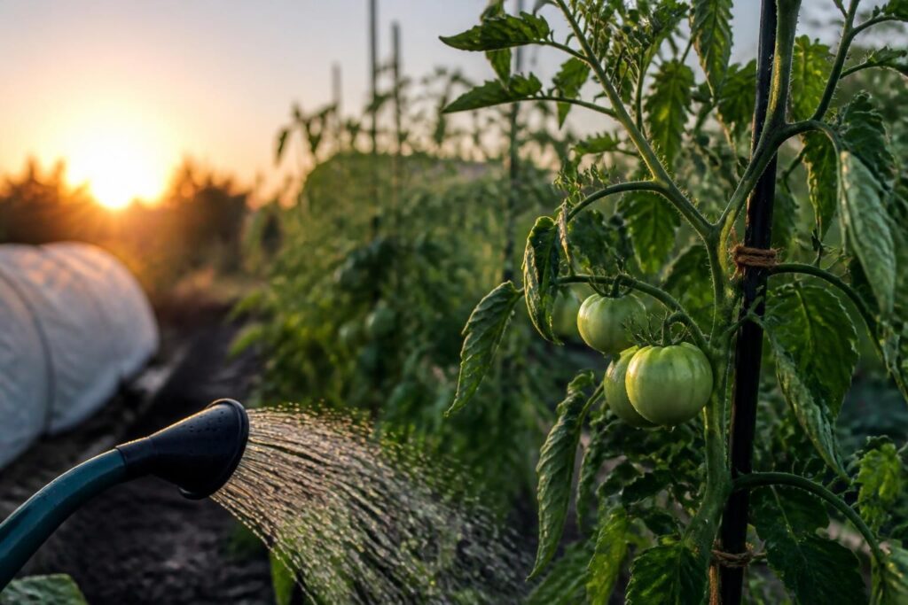 Tomaten nur morgens gießen? Warum der richtige Zeitpunkt bei heißen Nächten plötzlich wichtiger wird
